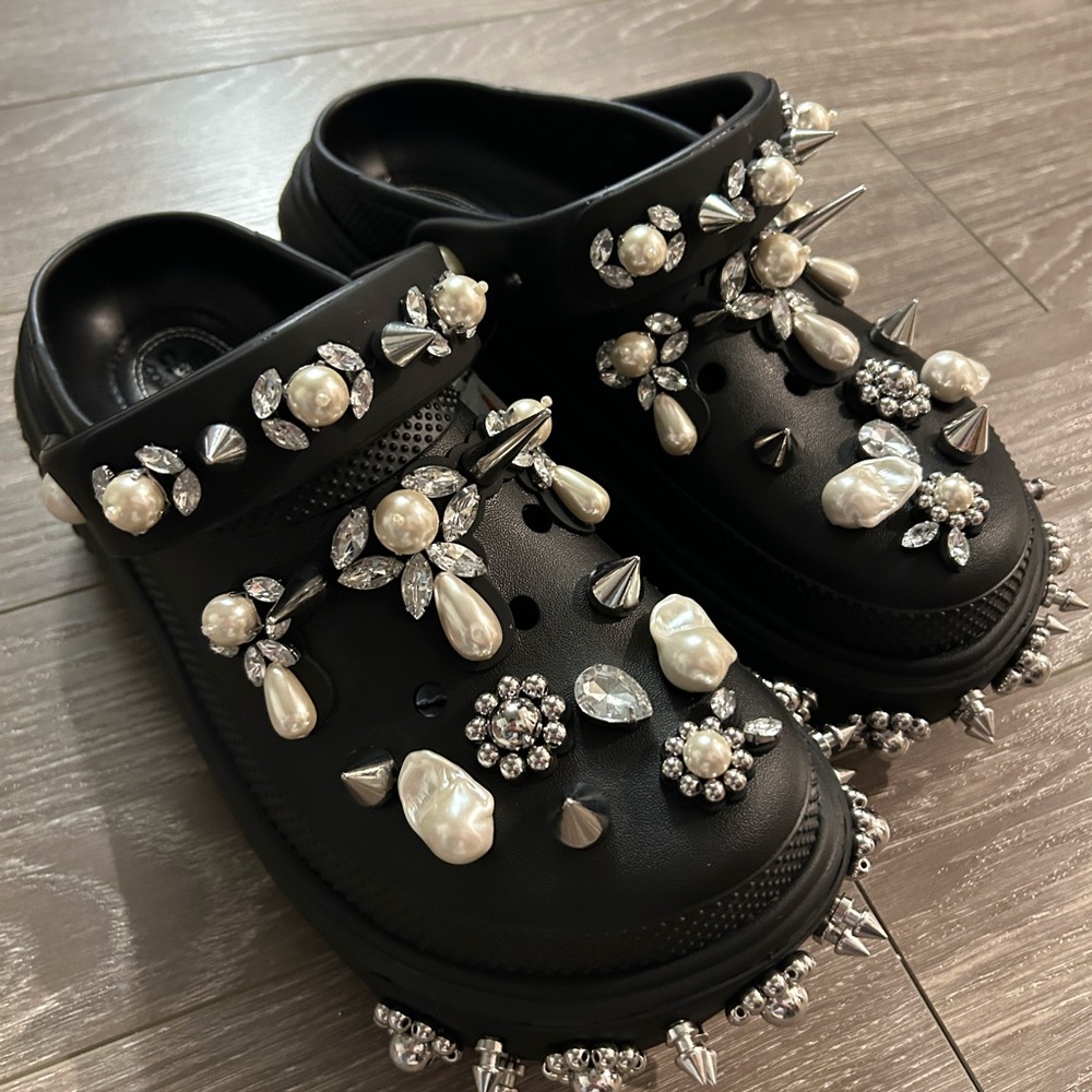 Simone Rocha x Crocs Stomp Clogs in Black